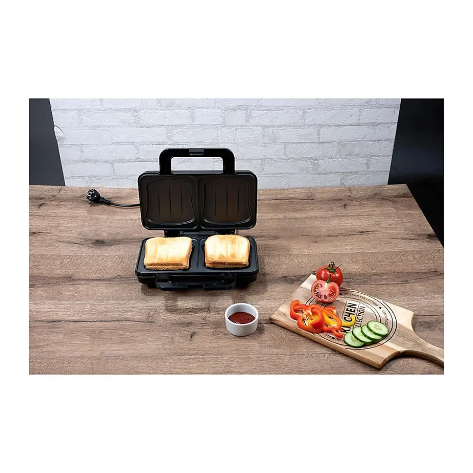 Appareil à croque monsieur 900W Plaque anti-adhésive ALPINA