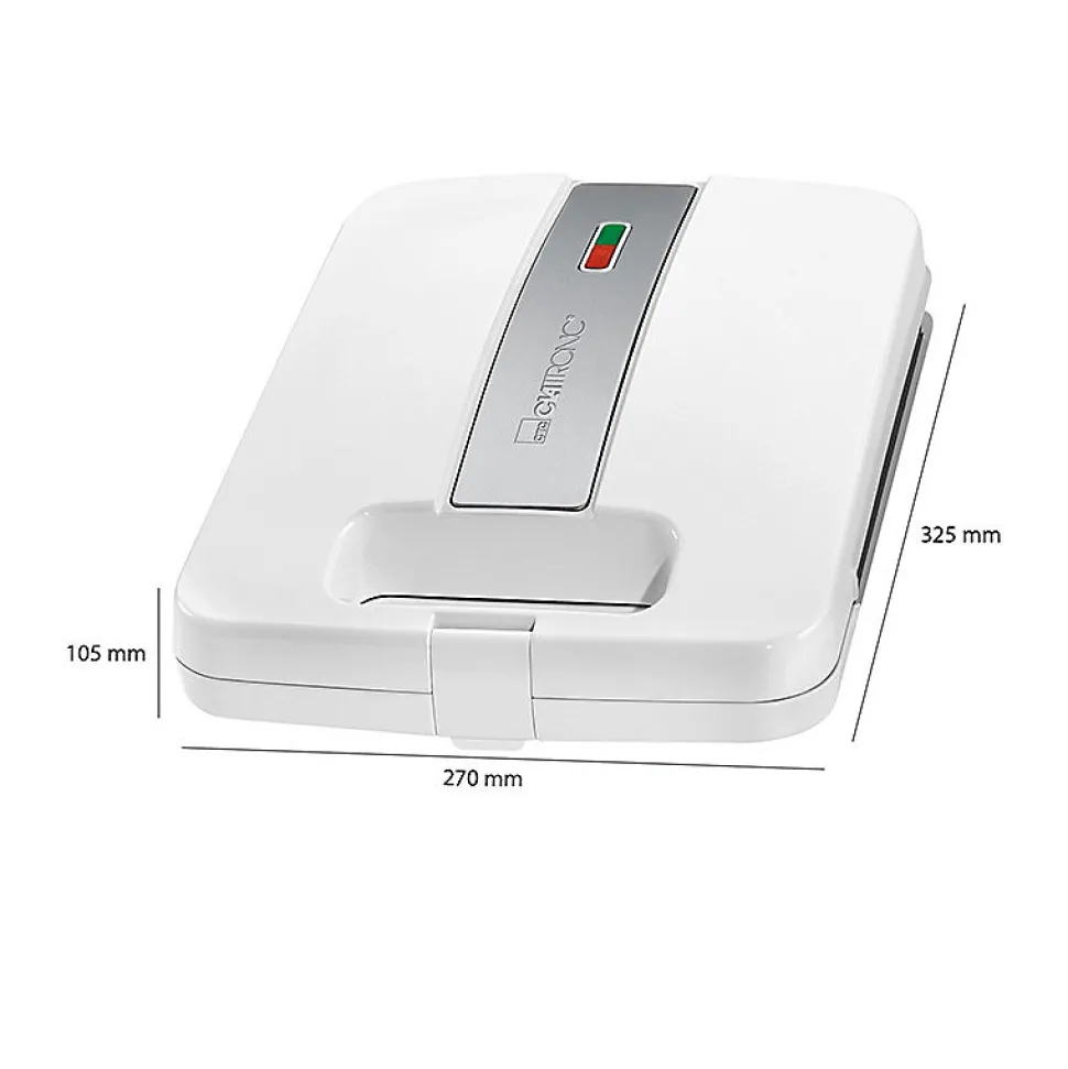 Appareil à croque Monsieur XXL Clatronic ST 3629 Blanc