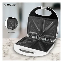 Appareil à croque monsieur Bomann ST 5016 CB Blanc