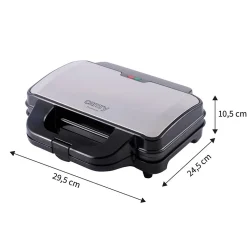 Appareil à croque-monsieur CAMRY CR 3054 en Acier allié Coloris Gris - pour deux gros sandwichs