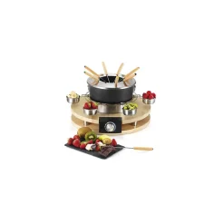 Appareil à fondue 8 Personnes 1300W 2,7L 6 Coupelles incluses KITCHENCHEF