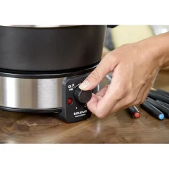 Appareil à fondue Taurus FF2 de 1000W, capacité de 2L, pour 8 personnes, tous types de fondue, température régable