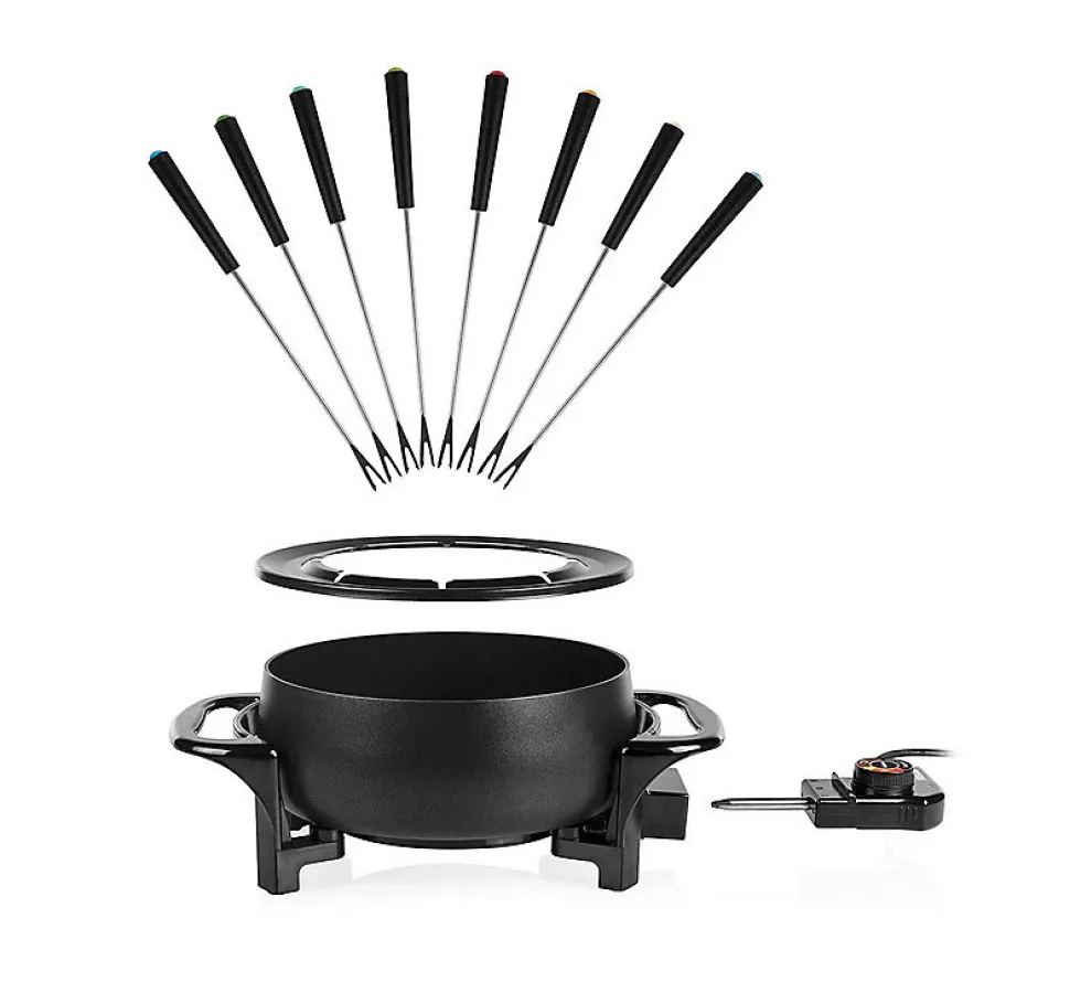 Appareil à fondue 1000w 8 fourchettes noir Tristar FO-1107