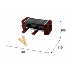 Appareil à raclette 2 personnes 320w Little Balance 8950
