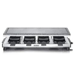 Appareil à raclette 8 personnes 1500w + pierre à griller Severin RG2374