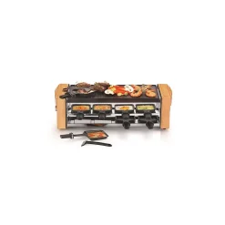 Appareil à raclette 8 personnes 1200w Kitchen Chef KC.WOODLUX8