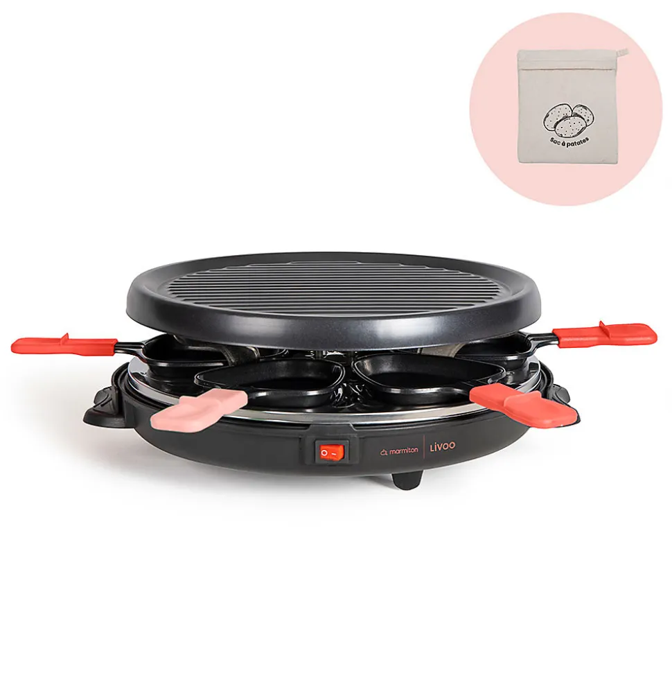 Appareil à raclette 6 personnes 800w Livoo DOC307