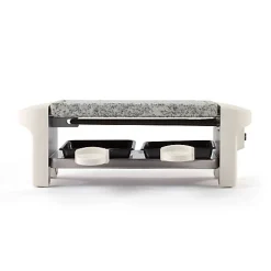 Appareil à raclette & pierrade pour 2 personnes blanc 350W