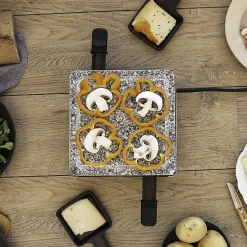 Appareil à raclette & pierre à griller pour 4 personnes 600W