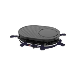 Appareil à raclette 3-en-1 - LITTLE BALANCE - Multi Cheese - 8 personnes - 1200 W - Bleu nuit