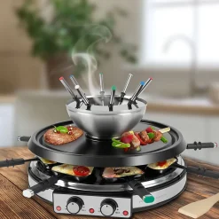 Appareil à raclette et fondue 8 personnes Proficook PC-RG/FD1245