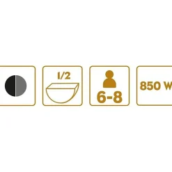 Appareil à raclette LITTLE BALANCE - Savoyarde Demi Meule - Jusqu'à 6 personnes - Design Meuuuh - 850W