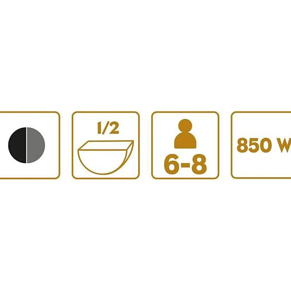 Appareil à raclette LITTLE BALANCE - Savoyarde Demi Meule - Jusqu'à 6 personnes - Design Meuuuh - 850W