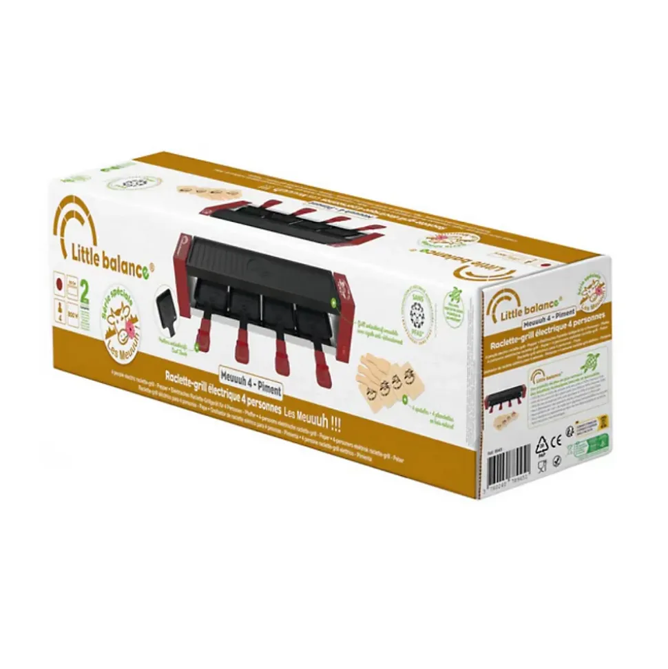 Appareil à raclette+grill 4 personnes 800w Little Balance 8945