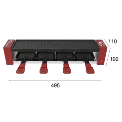 Appareil à raclette+grill 4 personnes 800w Little Balance 8945