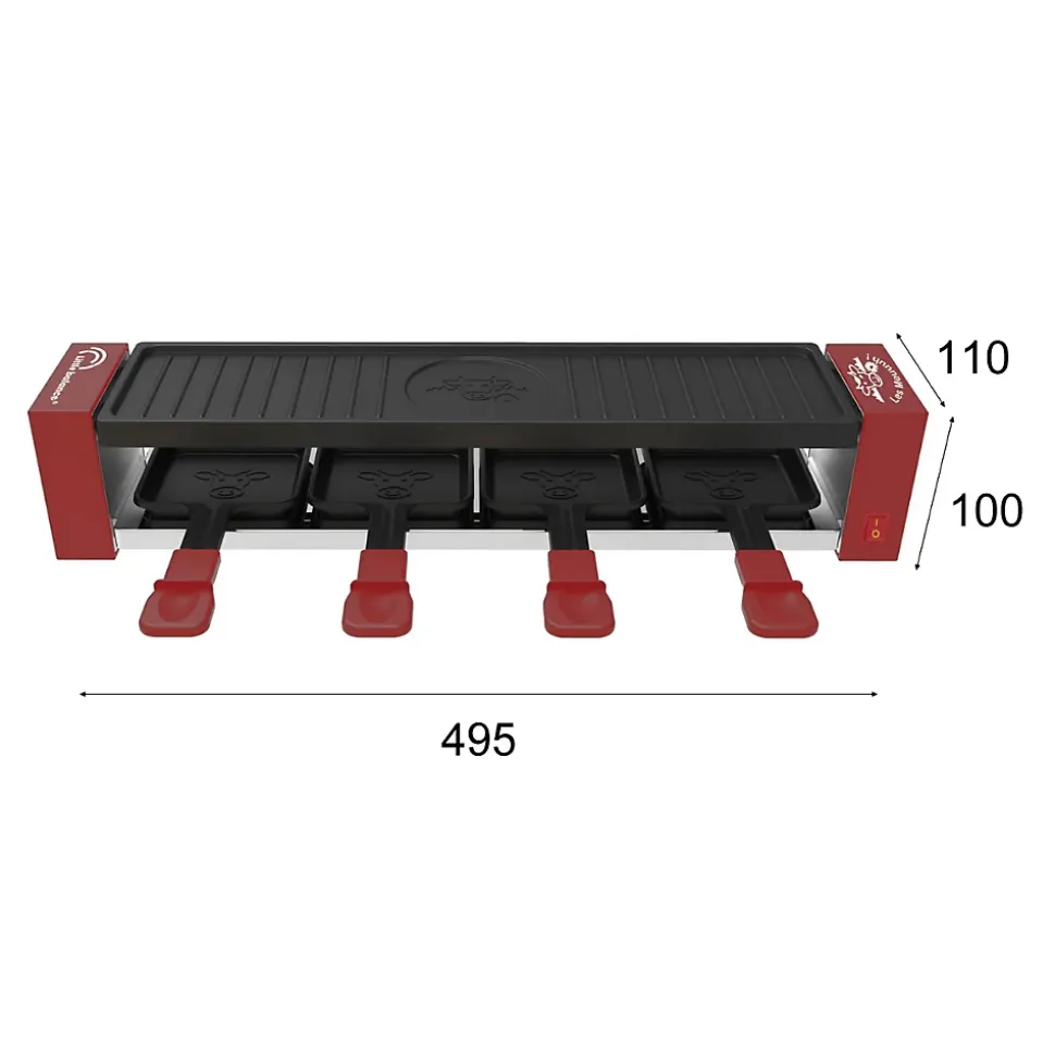 Appareil à raclette+grill 4 personnes 800w Little Balance 8945