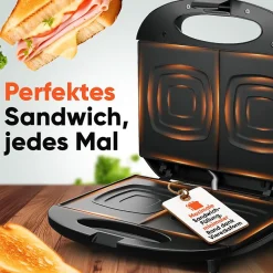 Appareil à Sandwich / Croque-monsieur Noir Bomann ST6074CB-Noir