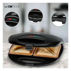 Appareil à Sandwich et Croque Monsieur Clatronic ST 3477 Noir