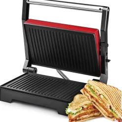 Appareil à sandwich 1000W Rouge Royalty Line RLPM10008691-RED