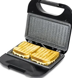 Appareil à sandwichs 750W avec plaques grill antiadhésives
