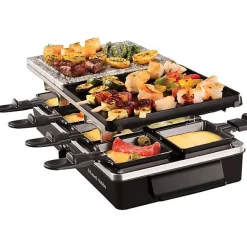 Appareil a Raclette RUSSELL HOBBS - 26280-56 - Jusqu'a 8 personnes - Pierre de Cuisson - Grill Réversible - 1400W