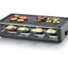 Appareil a raclette - SEVERIN - RG2365 - 8 personnes - Plaque de cuisson céramique 48 x 24 cm - Gril raclette 1300 W - Noir