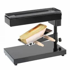 Appareil a Raclette traditionnel - LIVOO - DOC159 - 600W - 6 a 8 personnes - Porte fromage amovible - 2 spatules