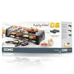 Appareil a Raclette DOMO DO9189G 8 personnes - Noir