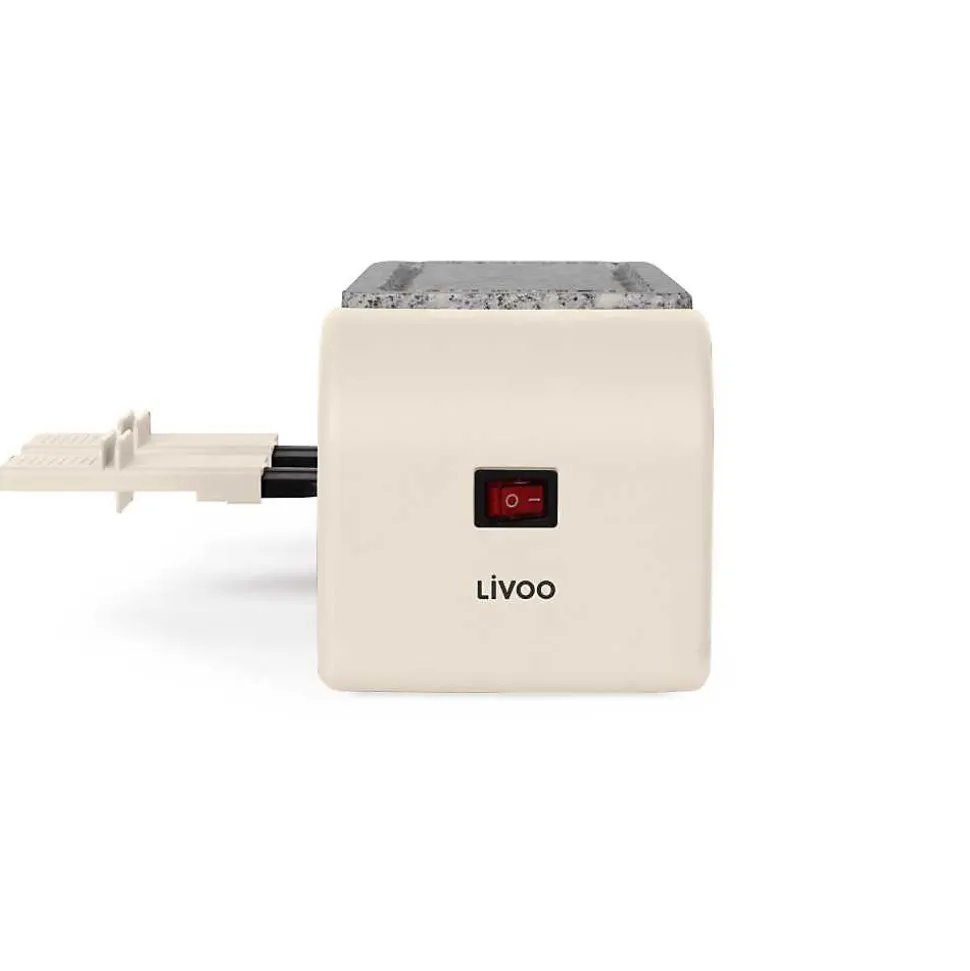 Appareil a raclette Livoo DOC310C 2 personnes 450 W creme
