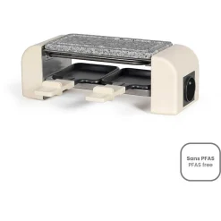 Appareil a raclette Livoo DOC310C 2 personnes 450 W creme