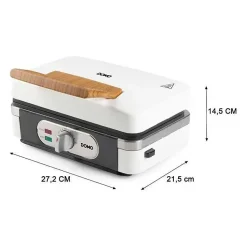 Appareil 3-en-1 DOMO DO9277C 1100 W blanc plaques céramique amovibles