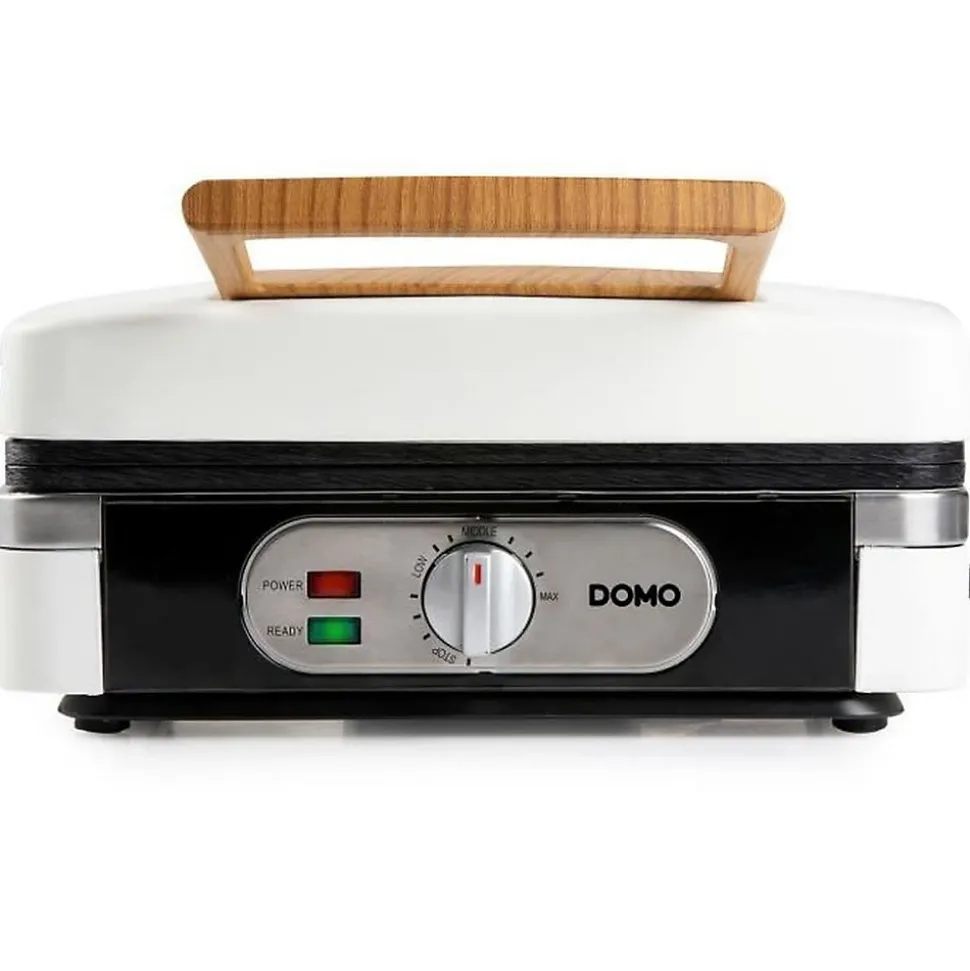 Appareil 3-en-1 DOMO DO9277C 1100 W blanc plaques céramique amovibles