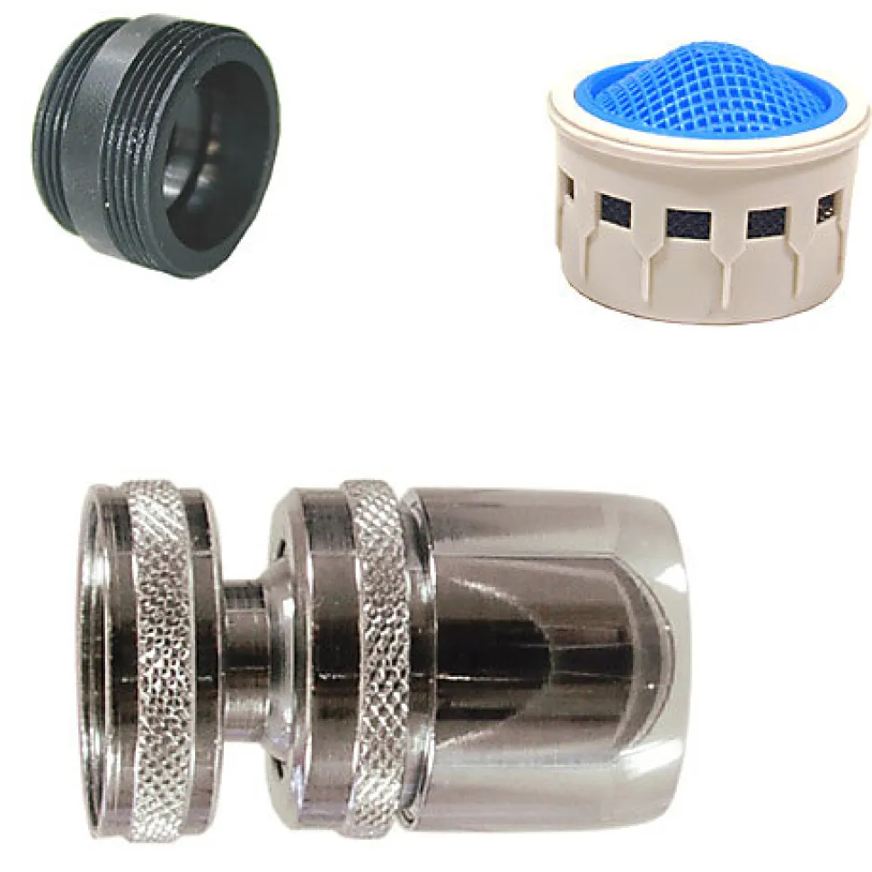 Aérateur sur rotule limiteur de débit 9 l/min Femelle 22 x 100 - Mâle 24 x 100 Noyon et Thiebault