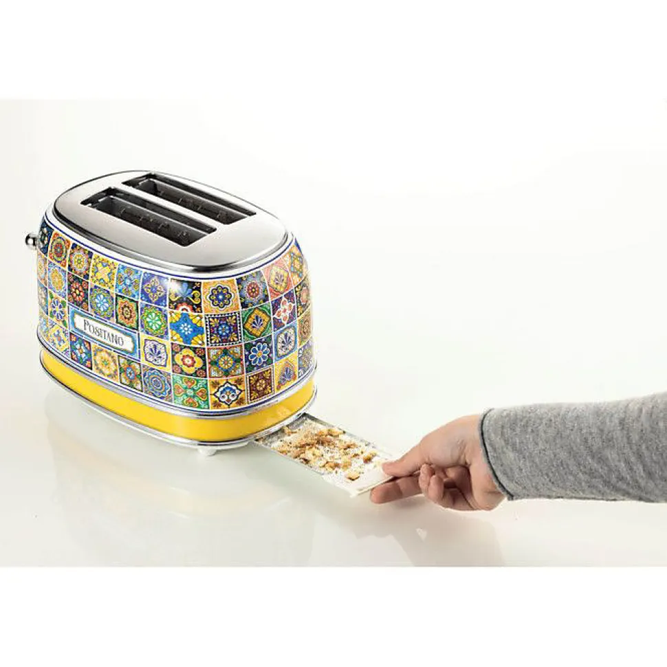 ARIETE Grille-pain Vintage Positano 2 fentes 810W Design Rétro