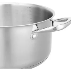 Arthur Martin Marmite 32 cm Acier inoxydable 12 litres Couvercle verre Tous feux