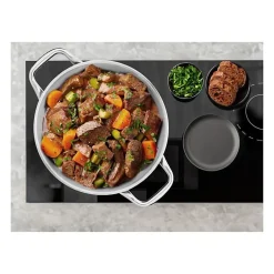 Arthur Martin Marmite 32 cm Acier inoxydable 12 litres Couvercle verre Tous feux