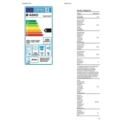 Asko - Seche linge a condensation - 7 kg - 17 programmes - classe B