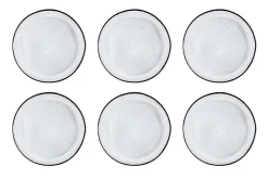 Assiette IRIS 26cm - 6 pièces - Blanc ivoire