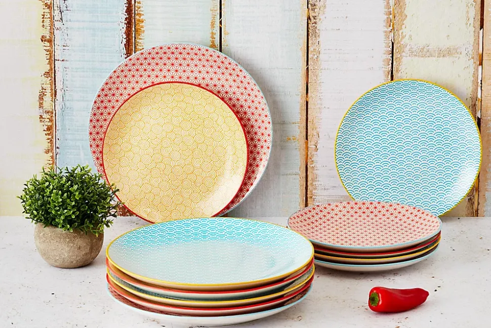 Assiette PATTERN 26cm - 6 pièces - Color