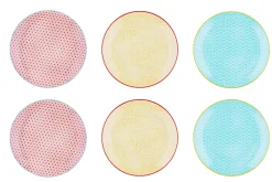 Assiette PATTERN 26cm - 6 pièces - Color