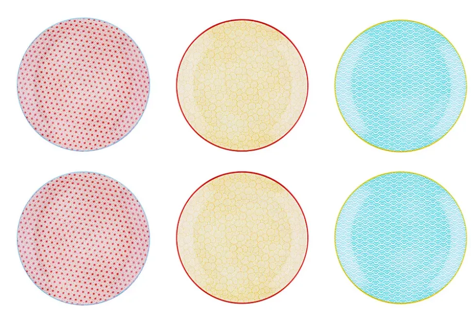 Assiette PATTERN 26cm - 6 pièces - Color