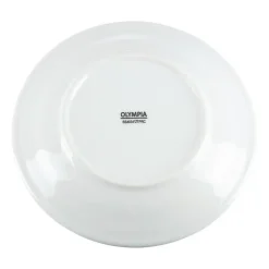 Assiettes à Bord Large Blanches 165( )mm Lot de 12 Olympia