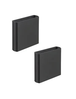 ASTIGARRAGA KIT LINE, Lot de 2 pièces d'union pour casiers à bouteilles Rioja, plastique recyclé noir