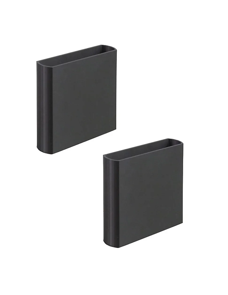 ASTIGARRAGA KIT LINE, Lot de 2 pièces d'union pour casiers à bouteilles Rioja, plastique recyclé noir