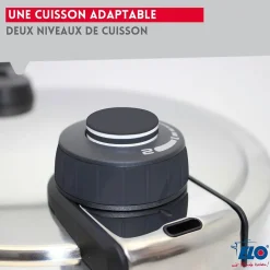 Autocuiseur vapeur en acier inoxydable 18/10 22 cm 4,5 litres Elo Mistral Premium