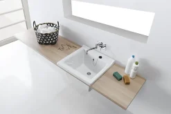 Bac à laver BLINK - 64 x 61 cm - Profondeur de la cuve : 30,2 cm - couleur : Blanc brillant