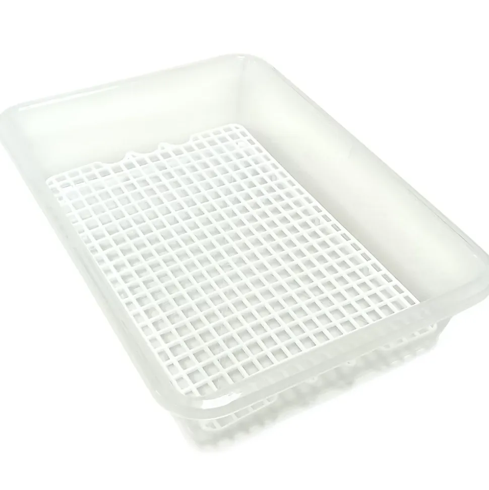 Bac de décongélation avec grille de 4,2 L (35cm x 23cm x 7.5cm) - Hôtellerie, restauration, cuisines... Sans BPA