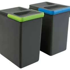 Bacs de tri pour tiroir de cuisine Recycle 2 bacs de 7 litres