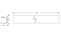 Baguette pour plinthe GoodHome Caraway acier brossé 2.4 m