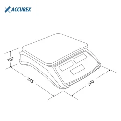 Balance de Comptage Professionnelle Série DSK - Gram - l30- L0.1- P34.5- h10.7- Acier Inoxydable